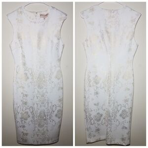 NWT|Philosophy Snake Print Sleeveless Foil Dress, SMALL